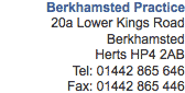 Berkhamsted Practice